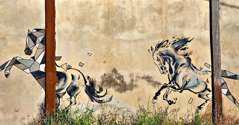 Mural Kuda, Jalan Raya, Jalan Raja Syed Alwi, Kampung Bukit Lagi, Kangar